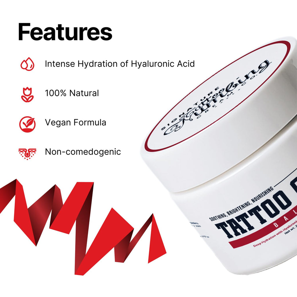 Signature Tattoo Before & Aftercare Duo – Numbing Cream (10g) + Healing Balm (7oz) for Comfortable Sessions & Vibrant Ink – Natural, Skin-Soothing Formula