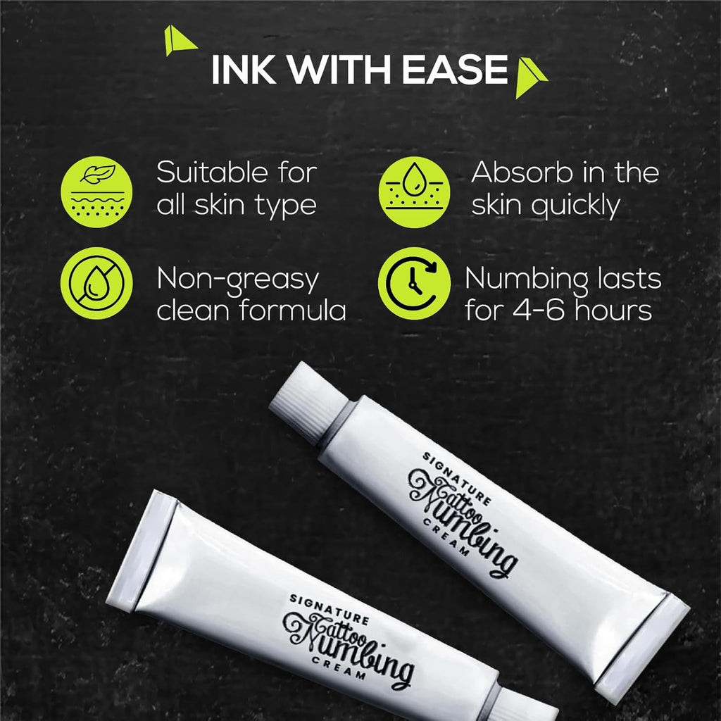 Signature Tattoo Numbing Cream - (10g) (0.35 oz) + Buy Two or More Get One Free