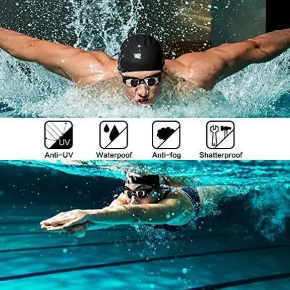 HD Anti - Fog Swim Goggles