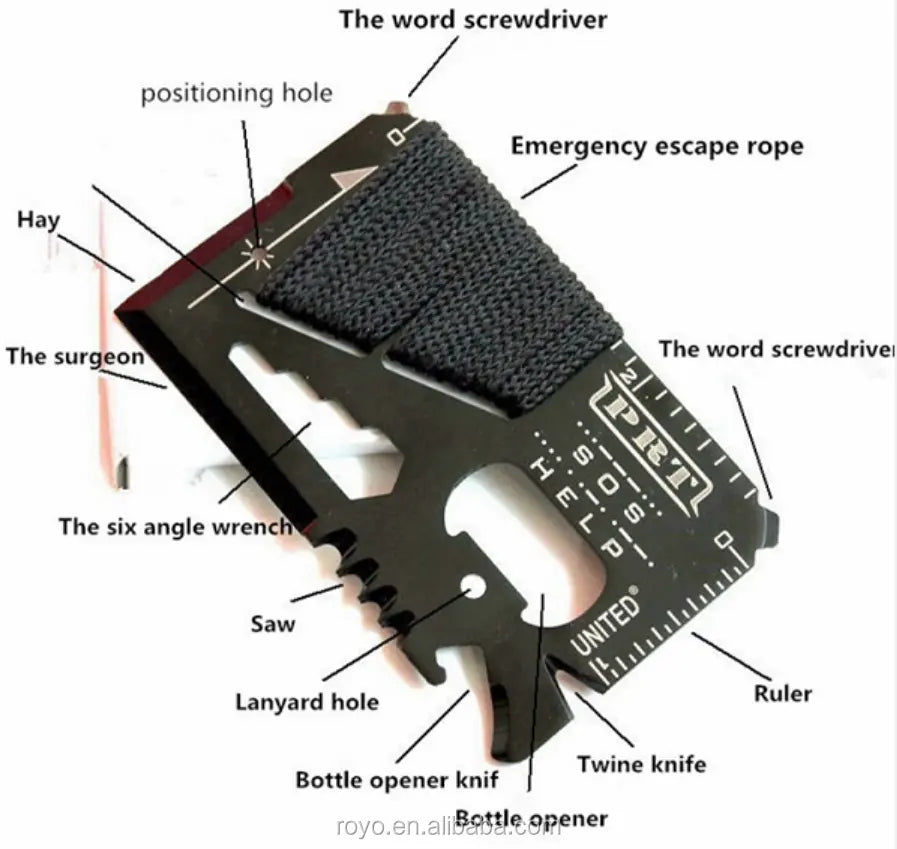 Ultimate14 Tactical Card (14-in-1 Multitool)