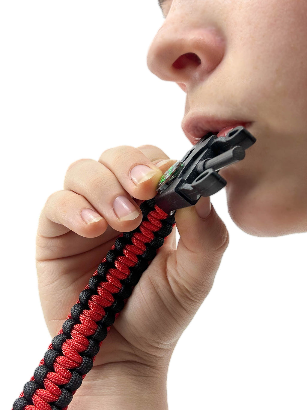 Orange Survival Bracelet 5-in-1 Multifunctional