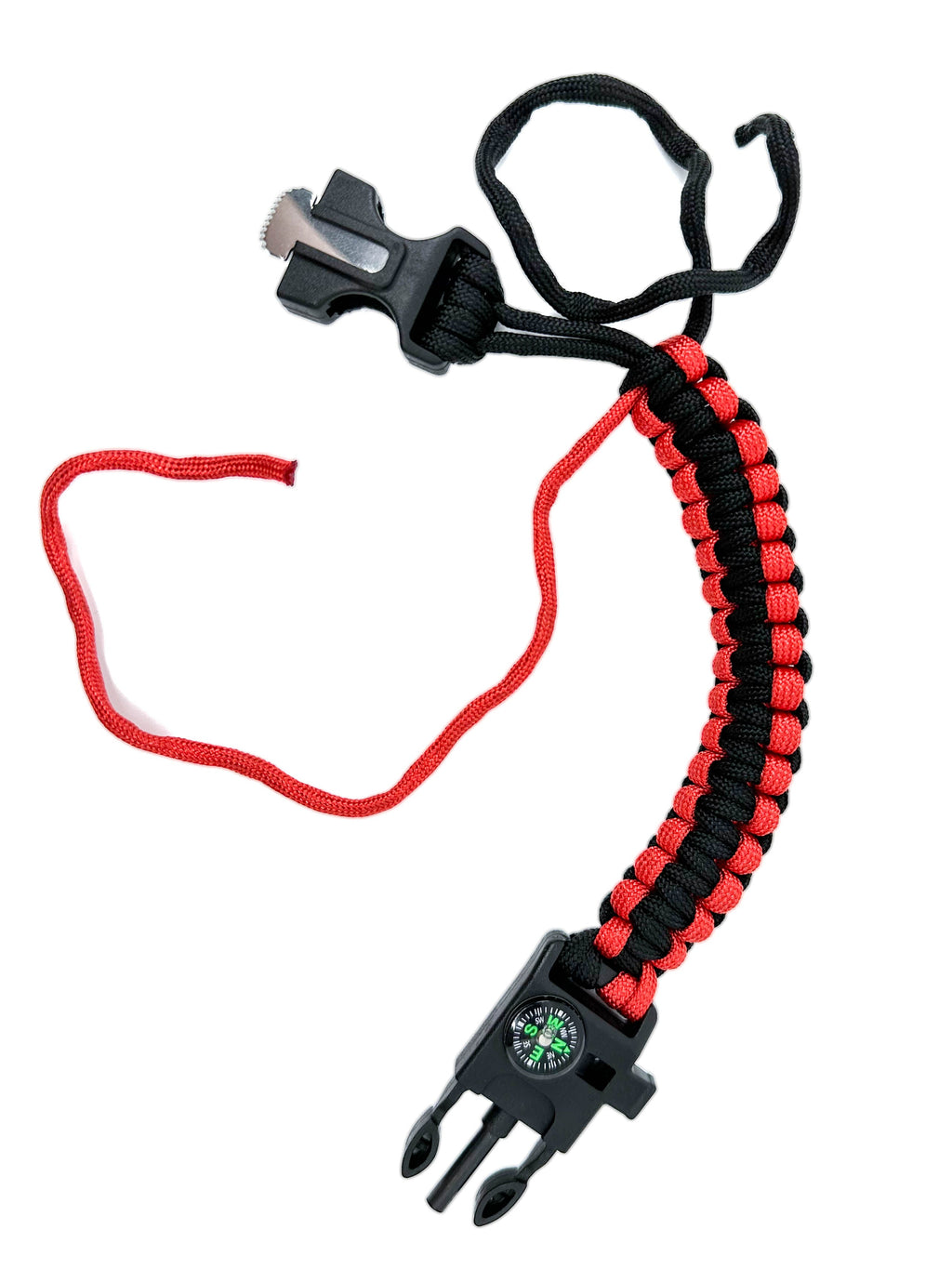 Orange Survival Bracelet 5-in-1 Multifunctional