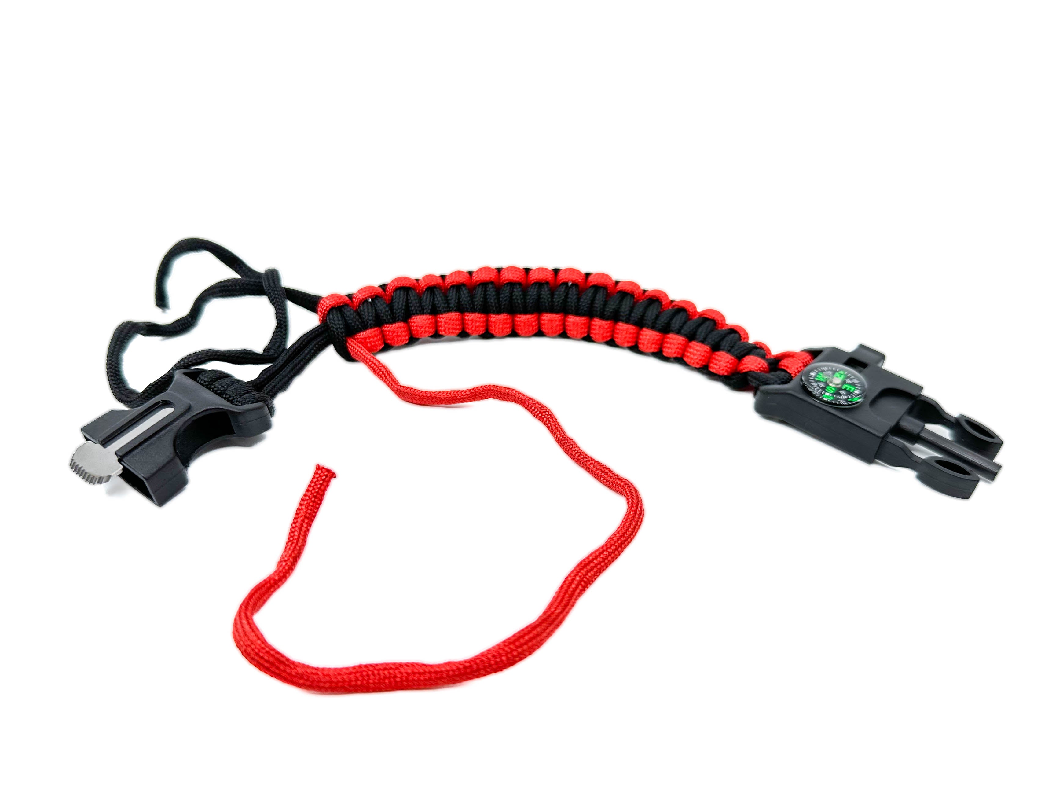 Orange Survival Bracelet 5-in-1 Multifunctional