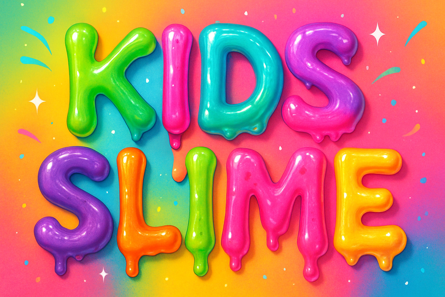 i need a cover photo with its saying Kids slime with the letters being slime 