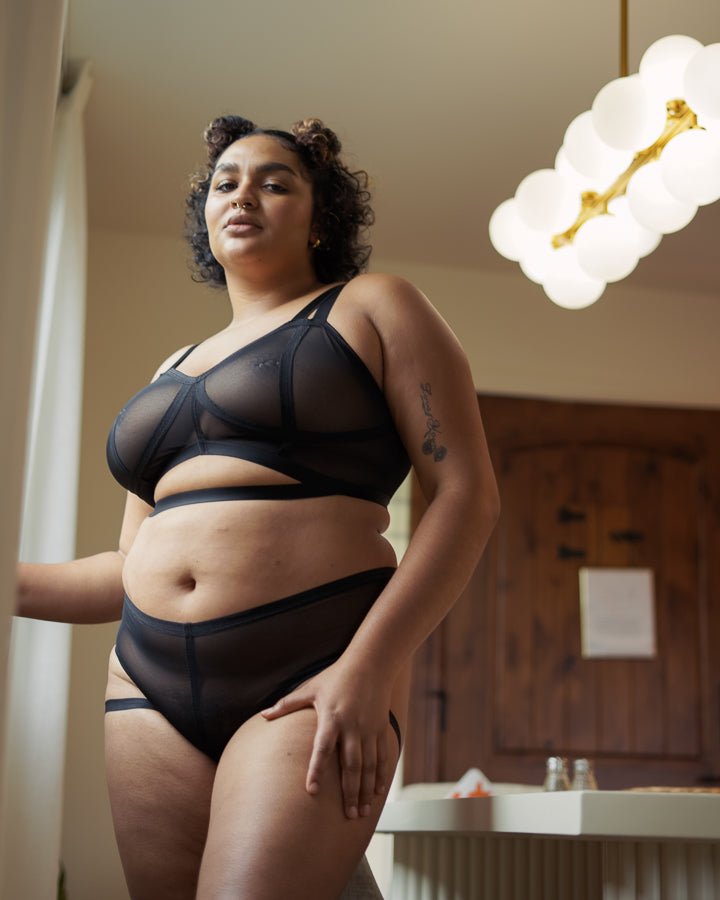 Mesh Vintage Soft Cup Bralette